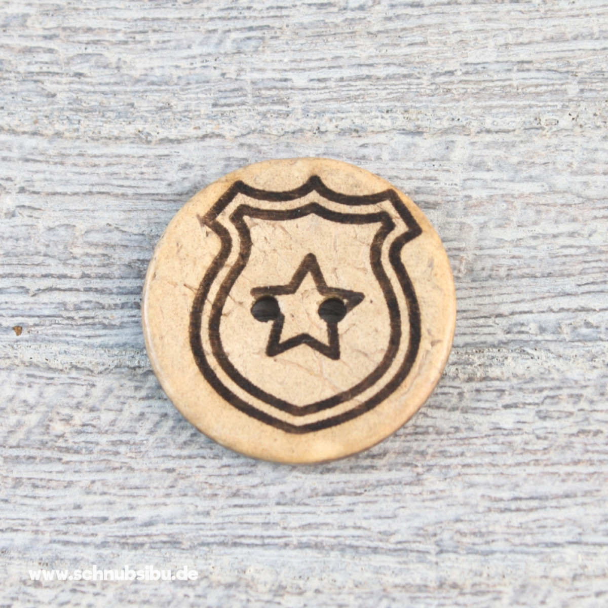 Kokosknopf Polizei Wappen (Eigenproduktion)
